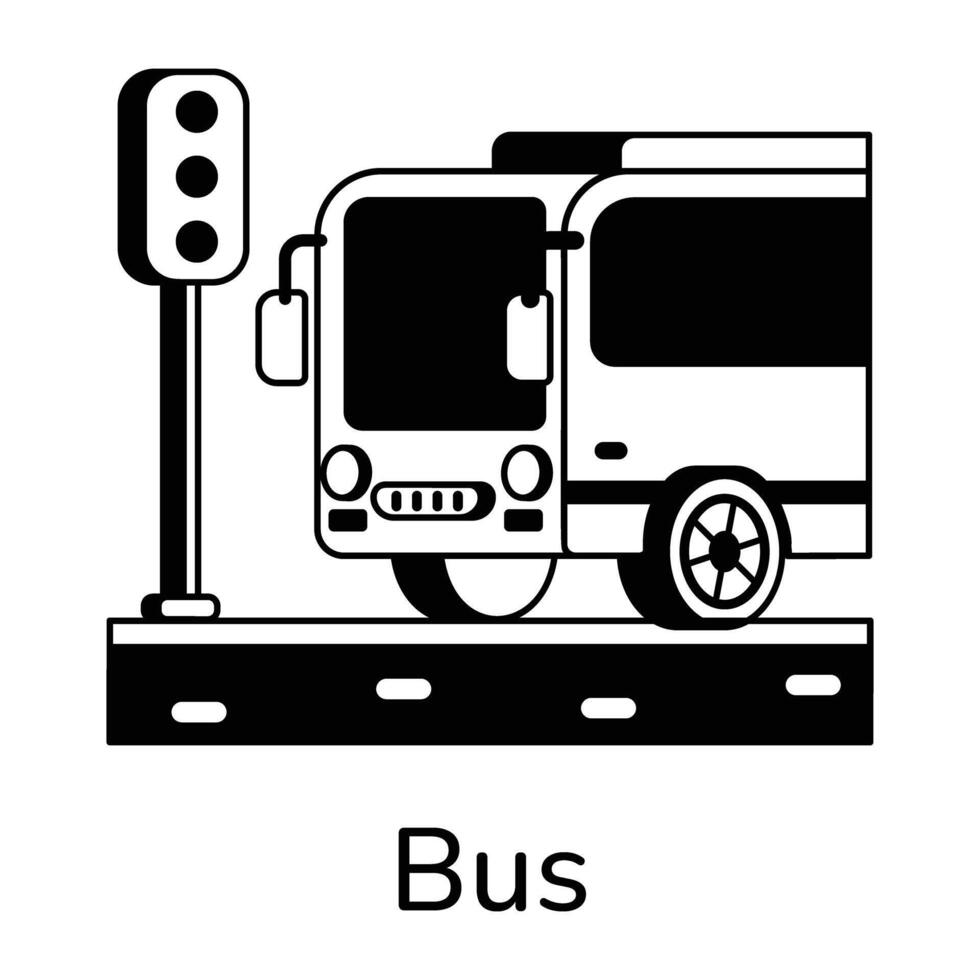 Trendy Bus Concepts vector