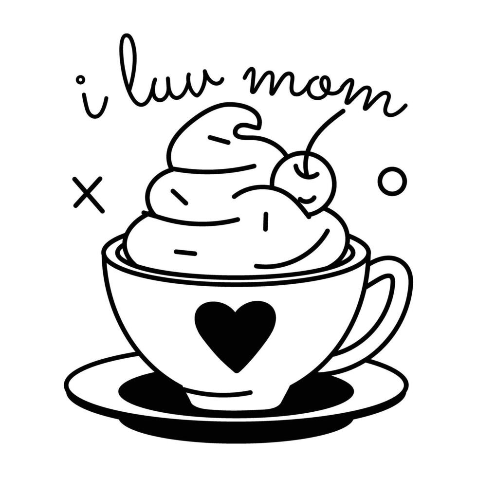 Trendy Cappuccino Concepts vector