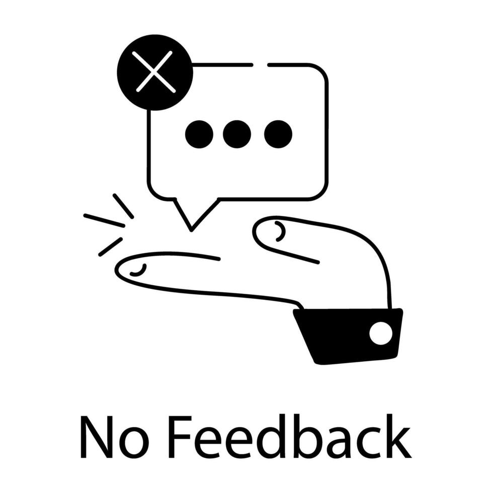 Trendy No Feedback vector