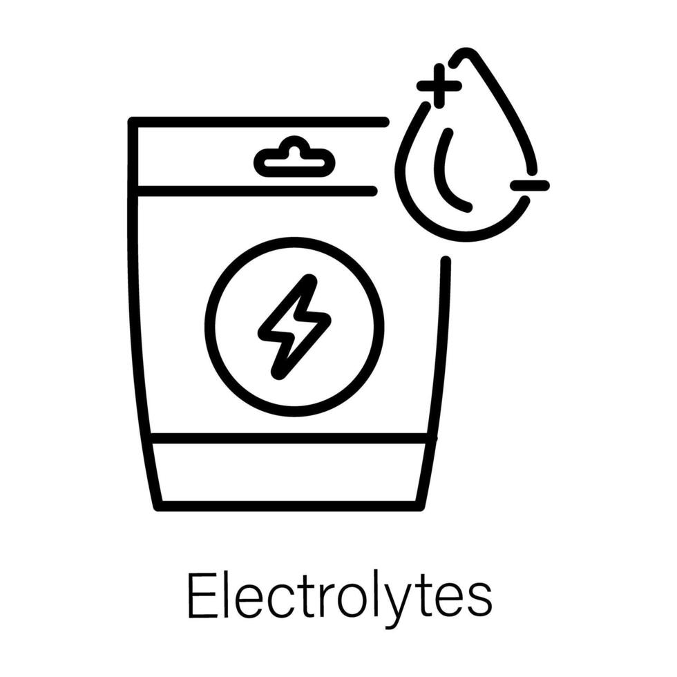 de moda electrolitos conceptos vector