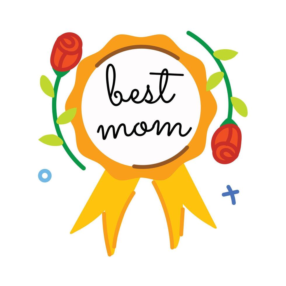 Trendy Mom Award vector