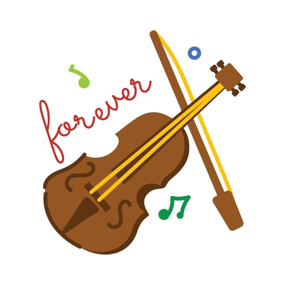 Trendy Violin Music vector