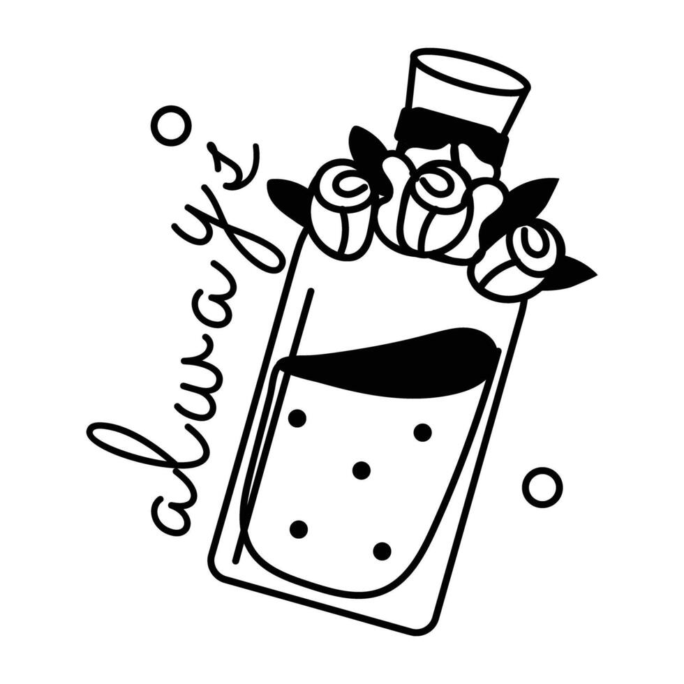 Trendy Love Potion vector