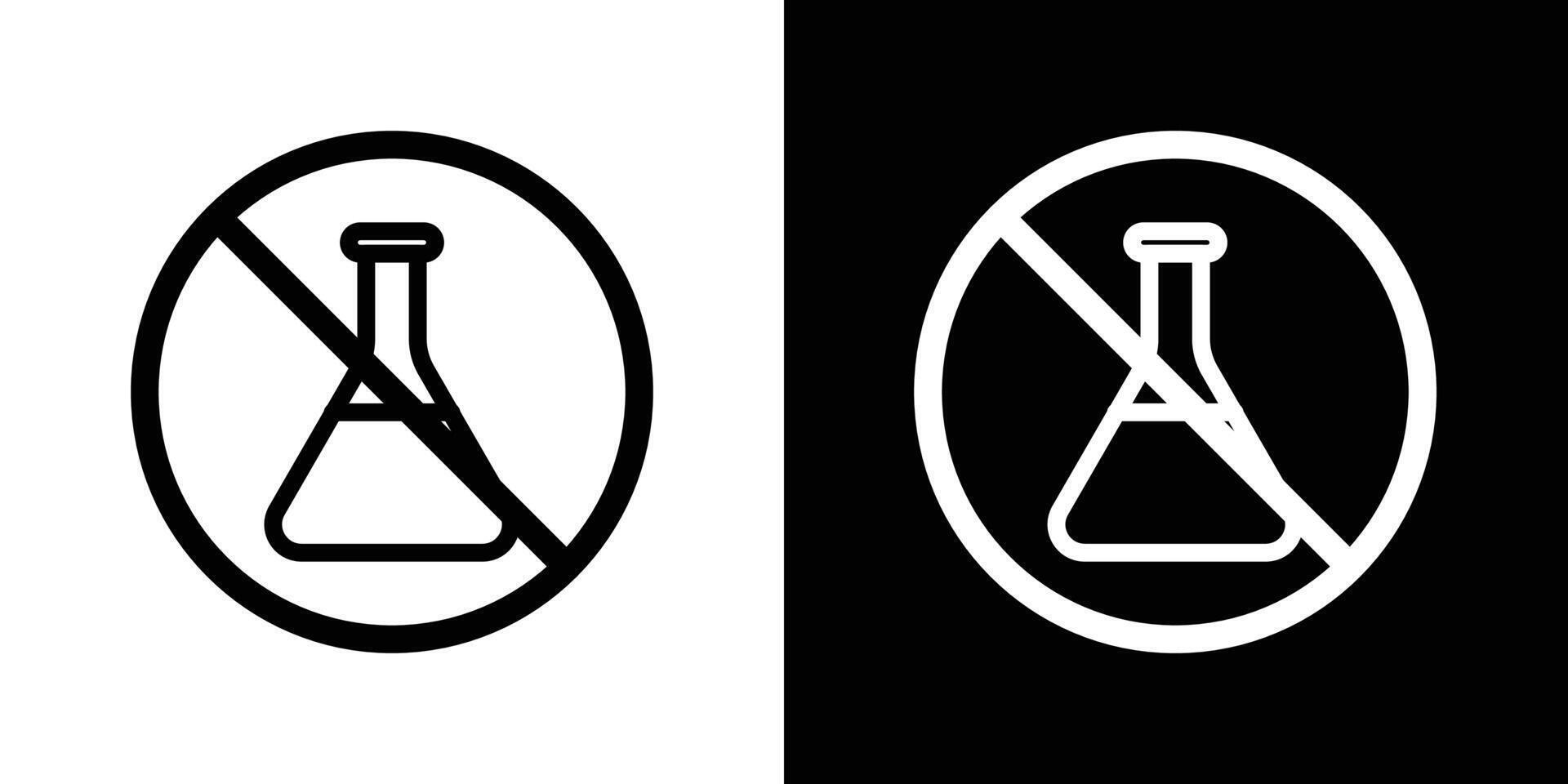 Chemical free sign vector