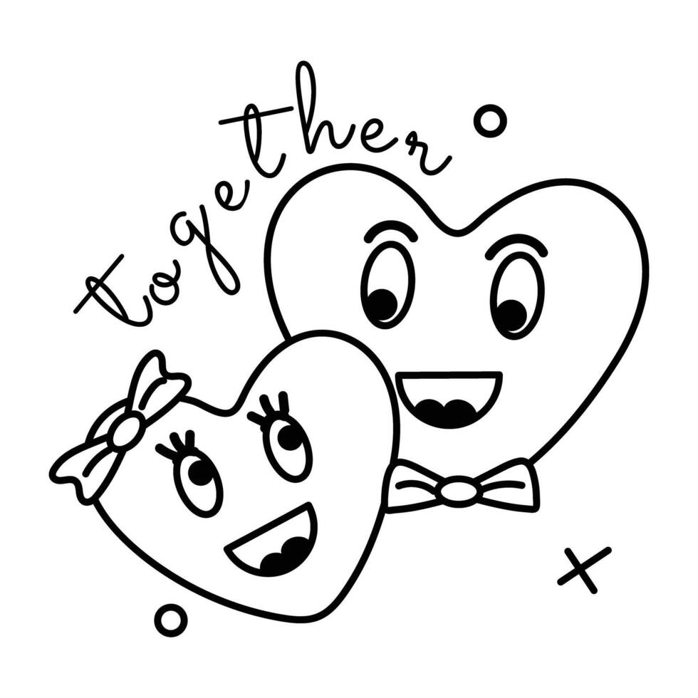 Trendy Love Emojis vector