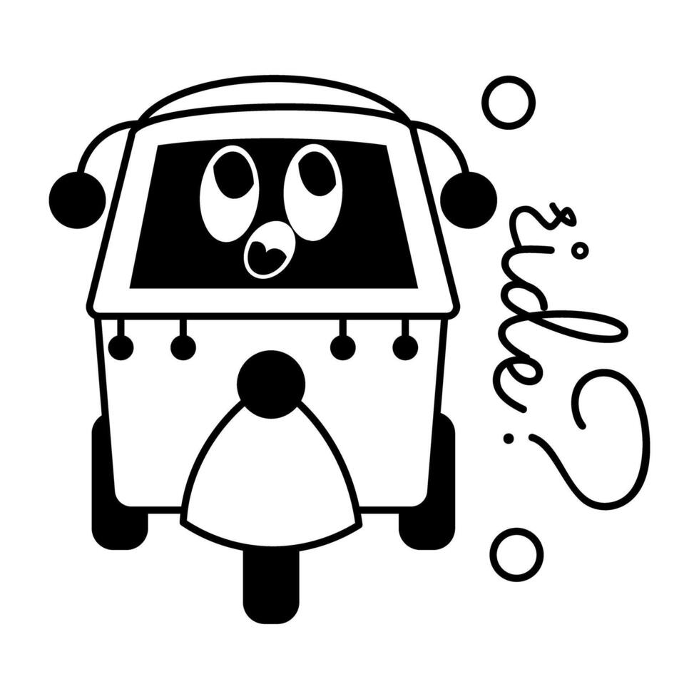 Trendy Mototaxi Concepts vector