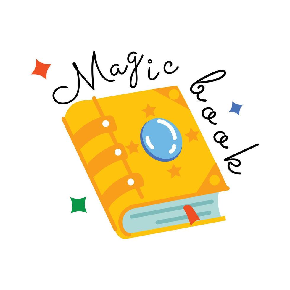 Trendy Magic Book vector