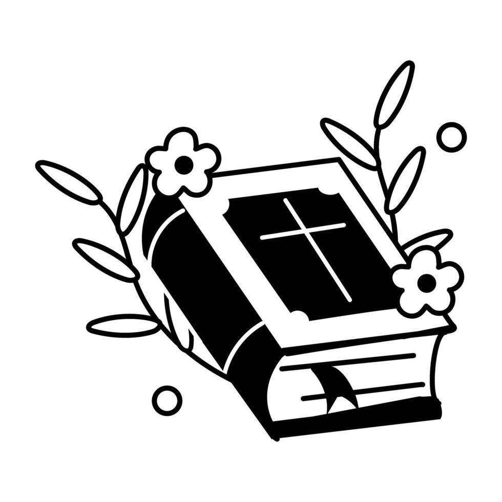 Trendy Bible Book vector