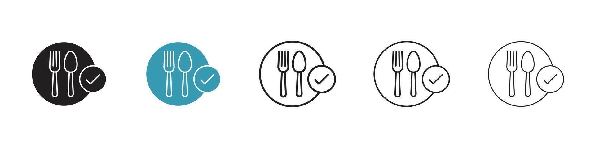 Food safety icon vector