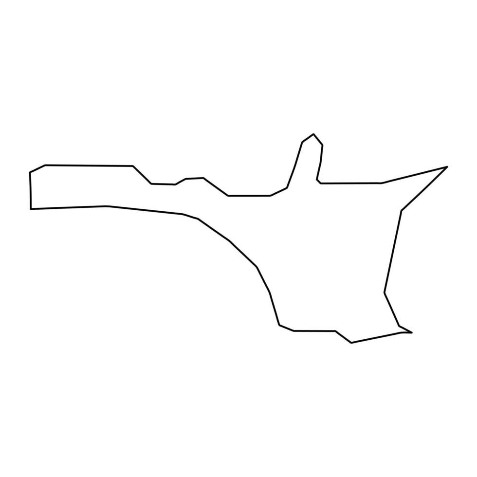 Hagatna municipality map, administrative division of Guam. Vector illustration.