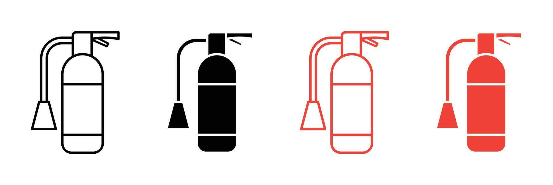 Fire extinguisher icon vector