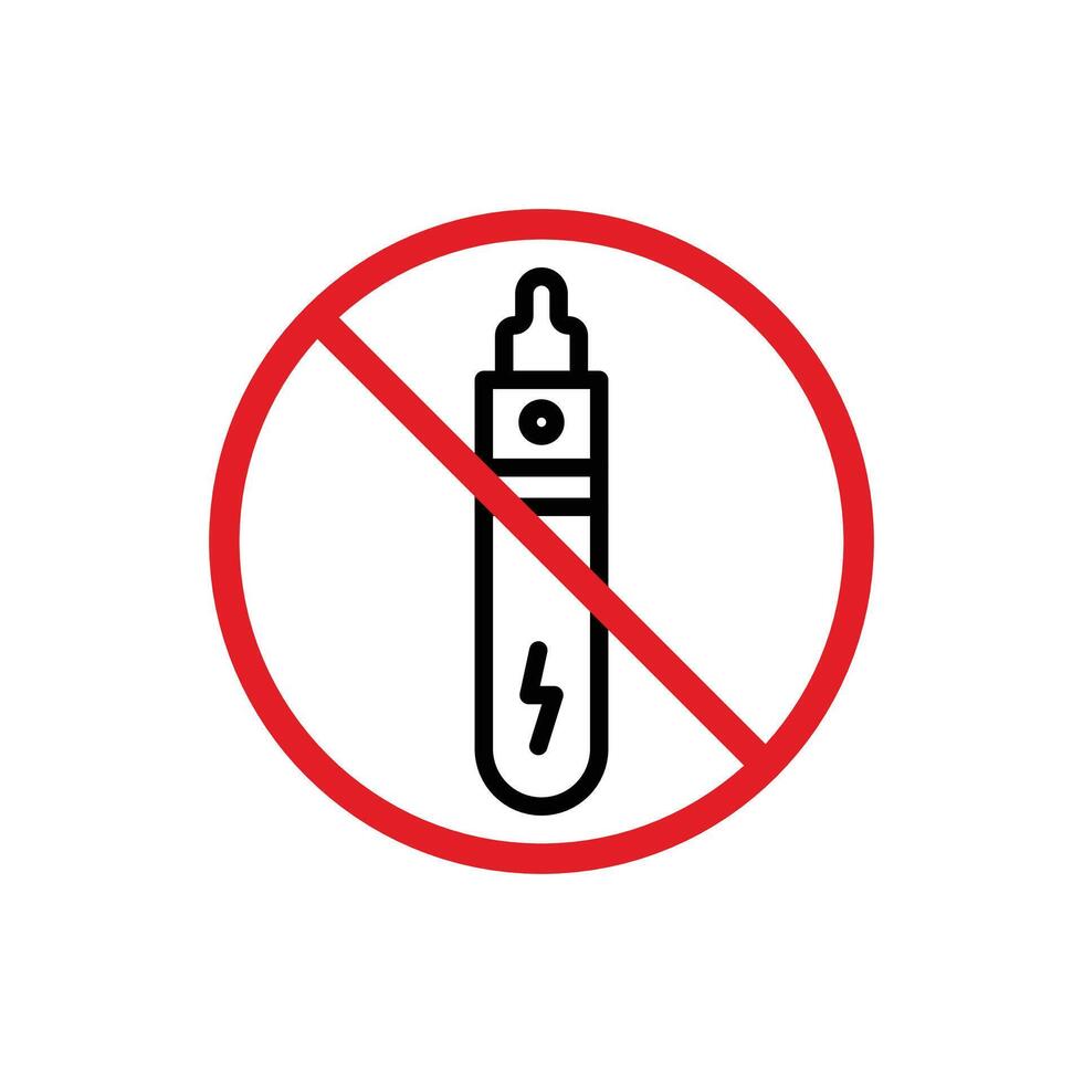 No vaping icon vector