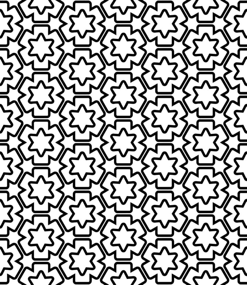 Black and white seamless abstract pattern. Background and backdrop. Grayscale ornamental design. vector