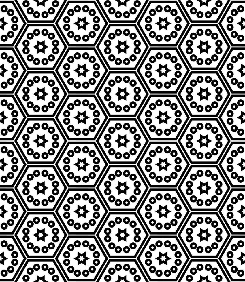 Black and white seamless abstract pattern. Background and backdrop. Grayscale ornamental design. vector