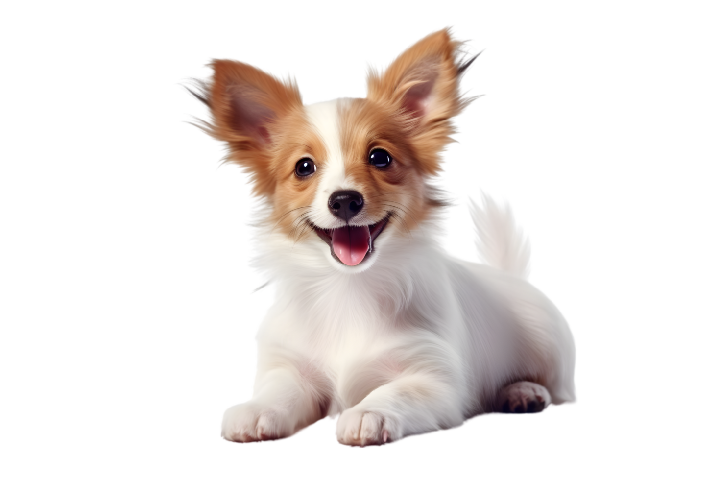 AI generated Yorkshire Terrier puppy on transparent background png file