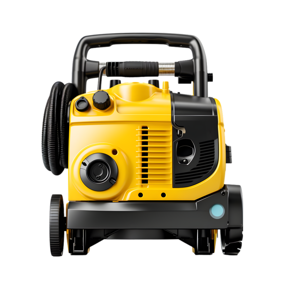 AI generated Modern lawnmower on transparent background png
