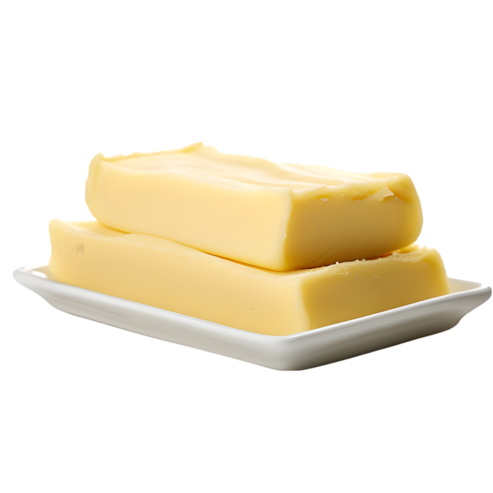 AI generated Fresh butter on transparent background png file