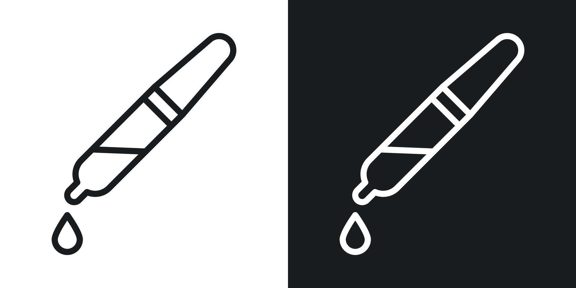 Dropper pipette Icon vector