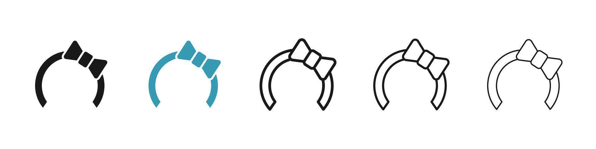 Hair tie icon vector