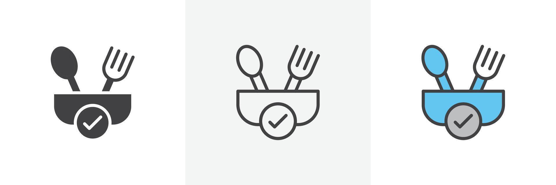 Food safety icon vector