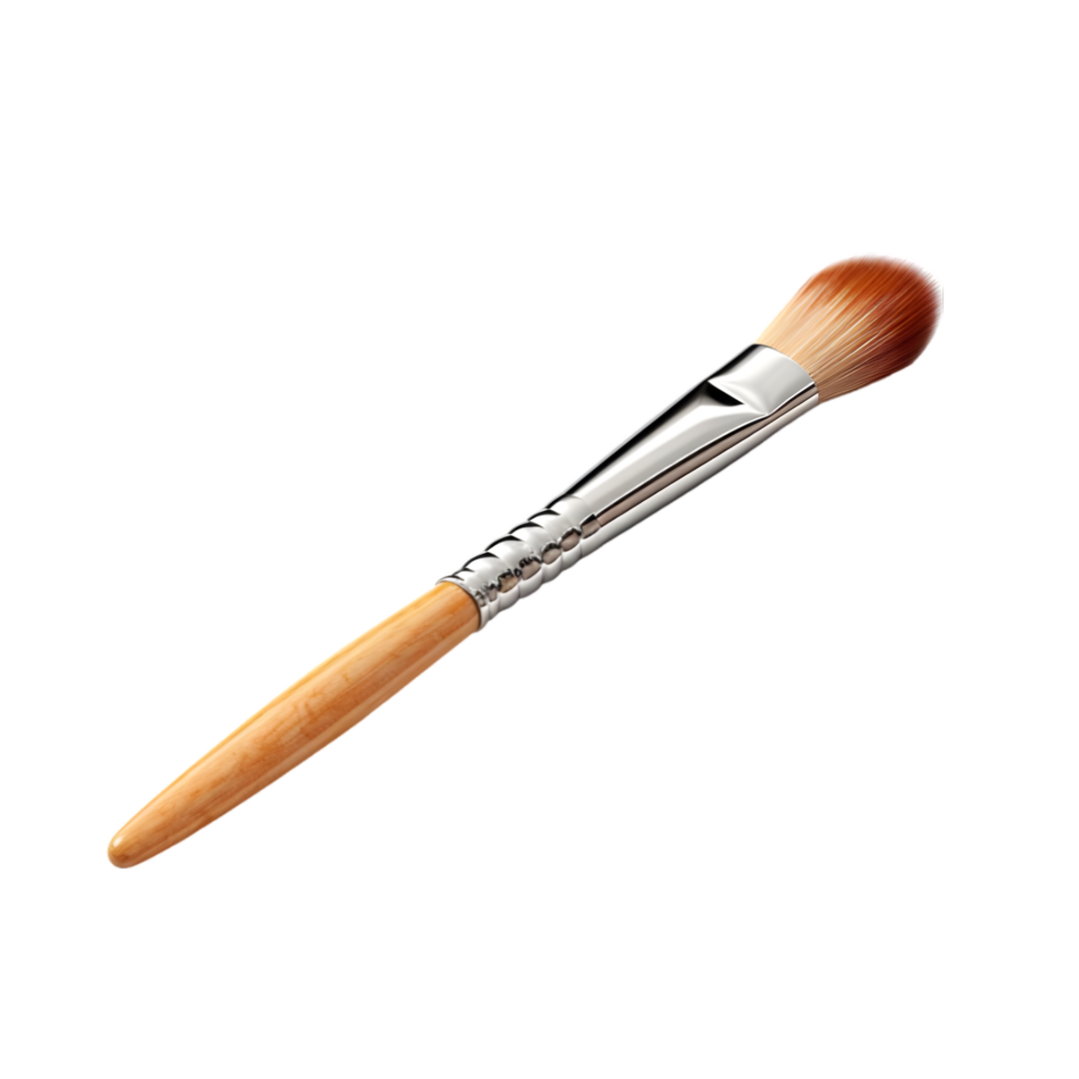 AI generated Makeup brush isolated on png background