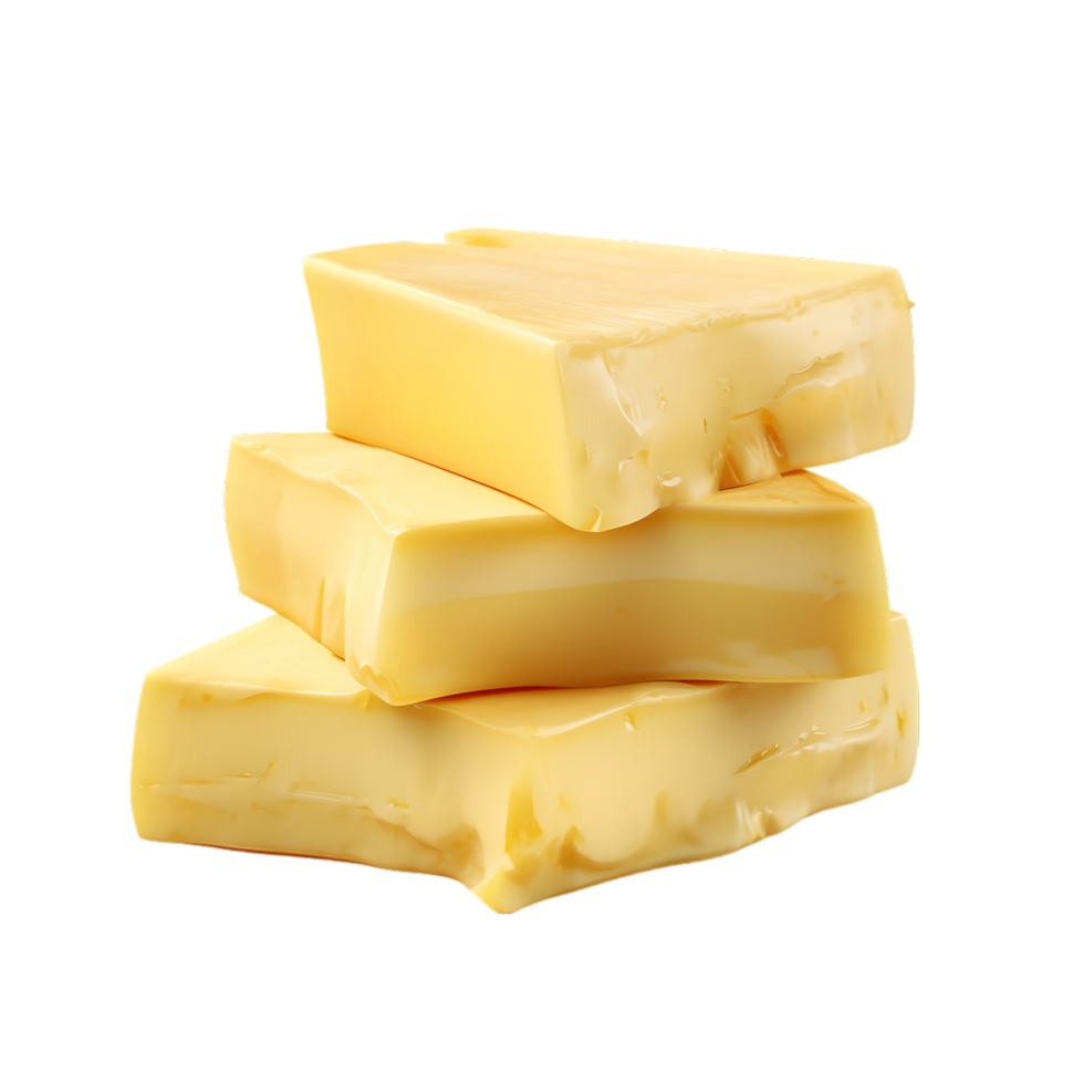 AI generated Fresh butter on transparent background png file