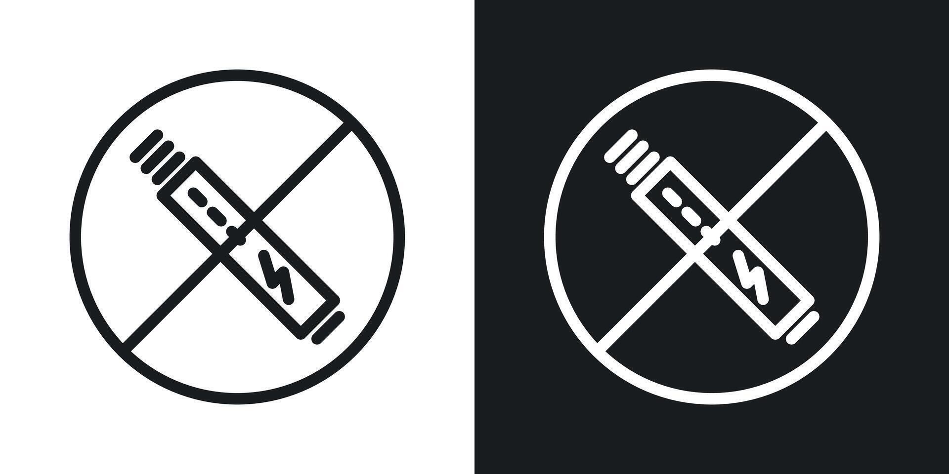 No vaping icon vector