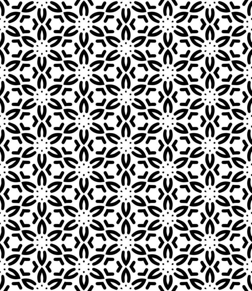 Black and white seamless abstract pattern. Background and backdrop. Grayscale ornamental design. vector