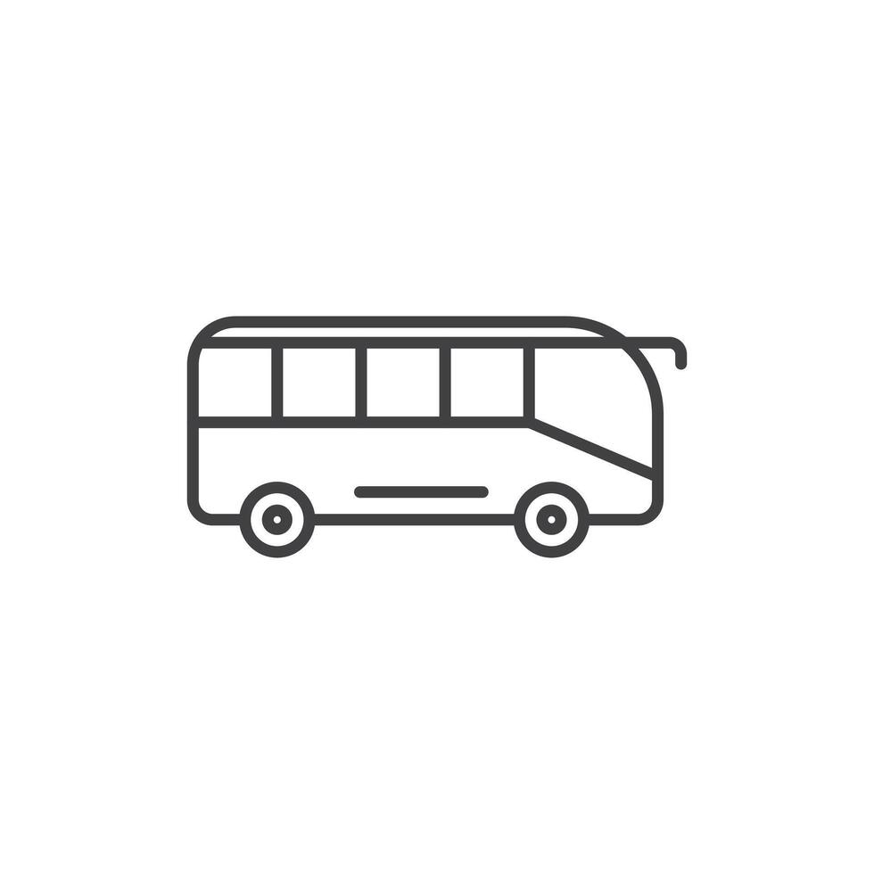 autobús entrenador icono vector