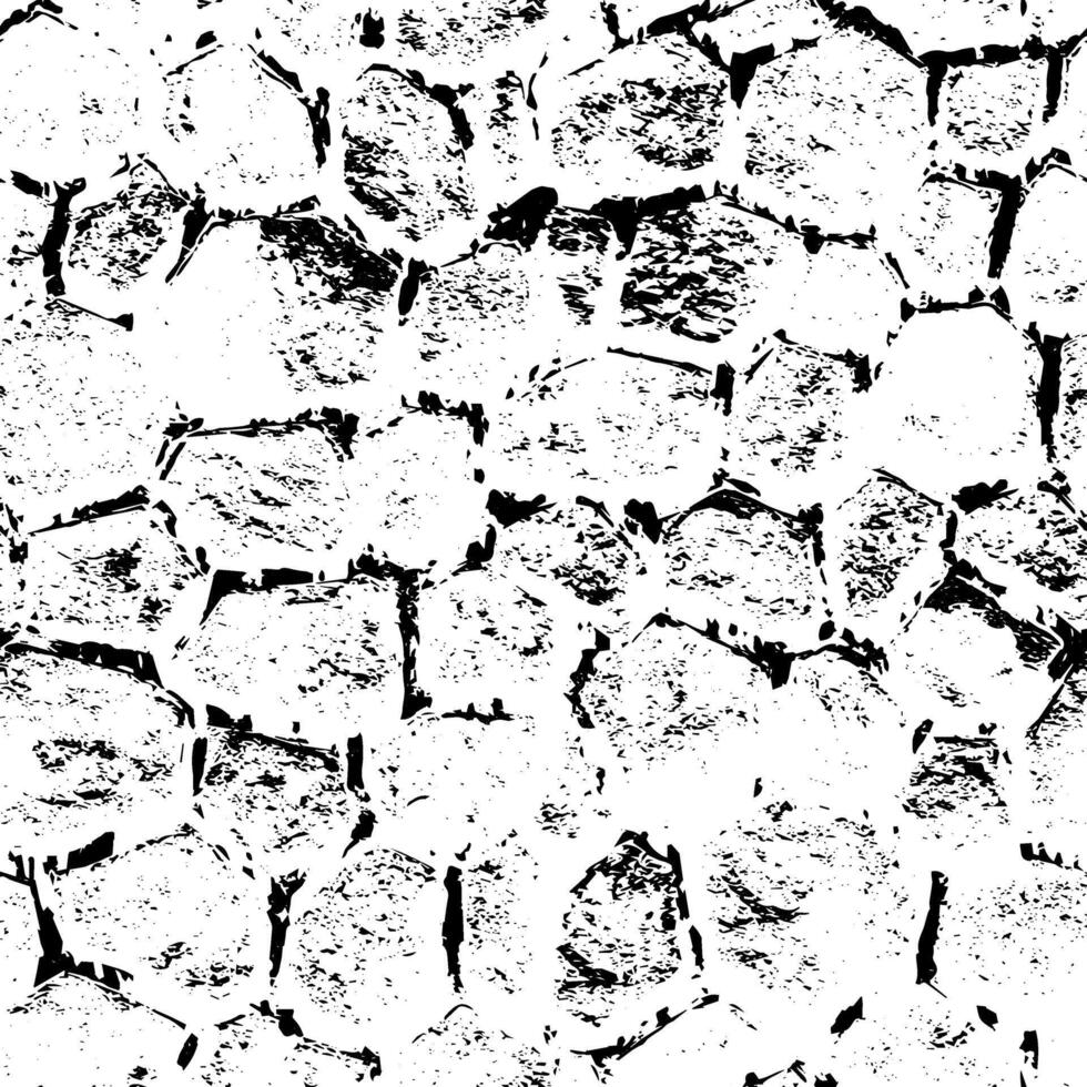 Rustic cracked vector texture with many cracks and scratches. Abstract background. Broken and damaged surface.