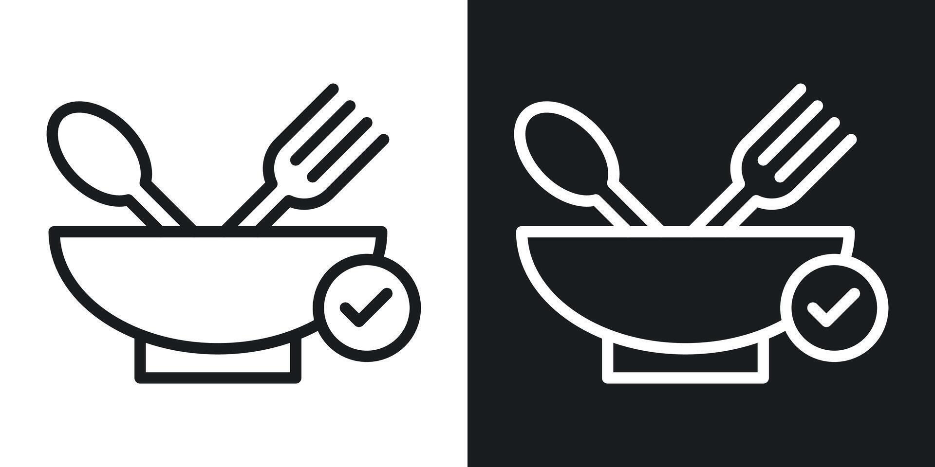 Food safety icon vector