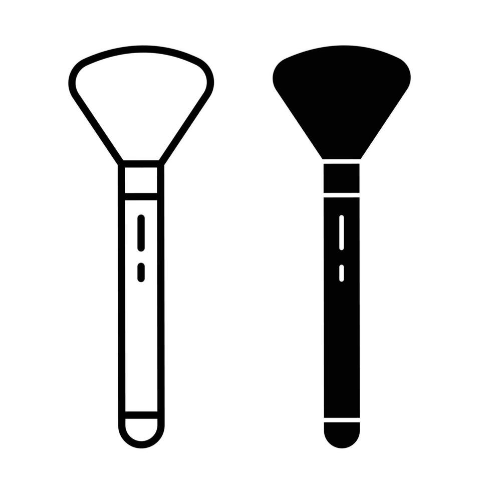 Makeup brush icon vector