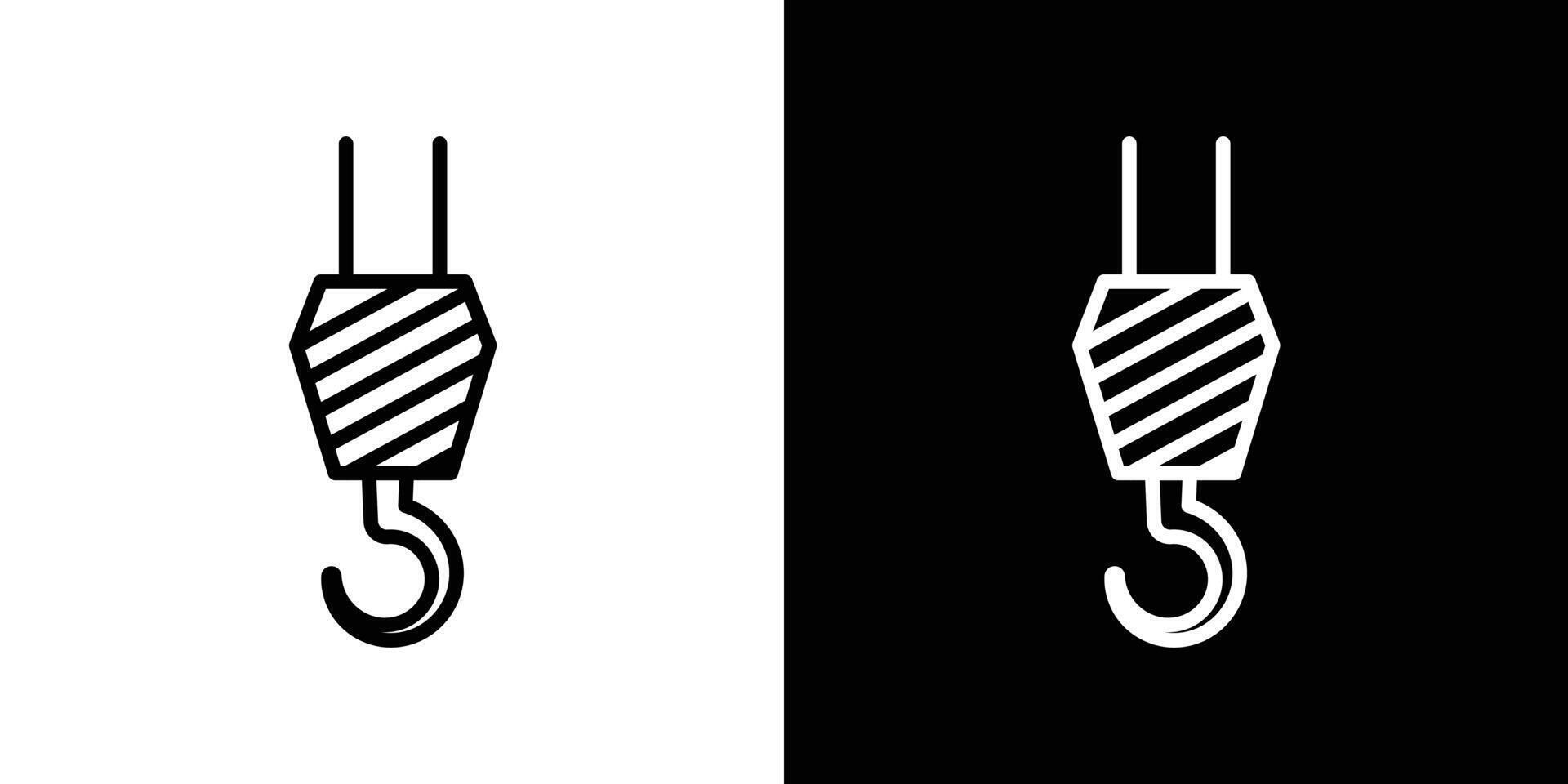 Winch hook icon vector