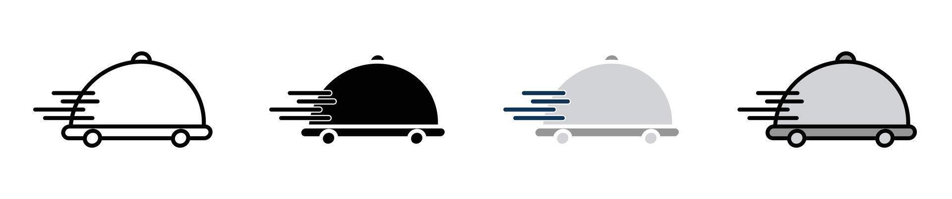 Food delivery icon vector