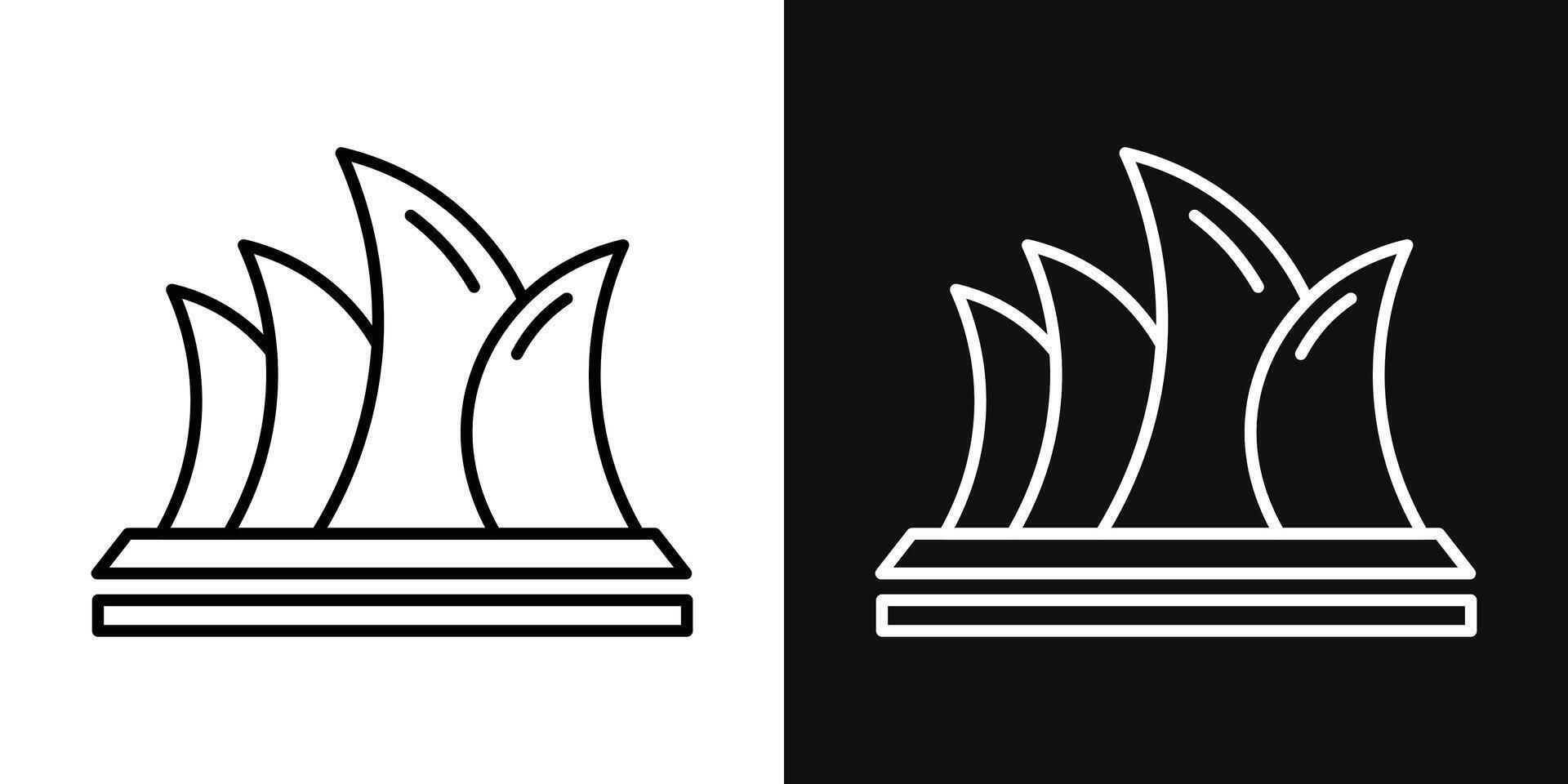 Sydney opera house icon vector