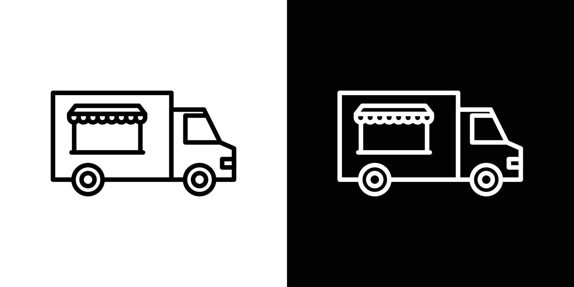 Food truck icon vector