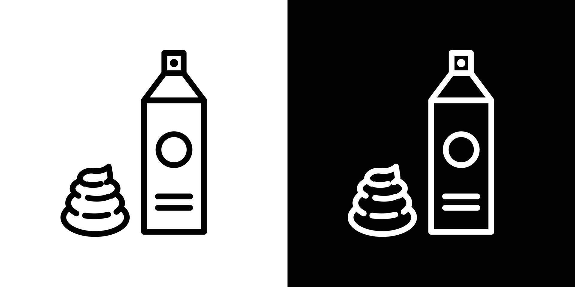 Hair mousse icon vector