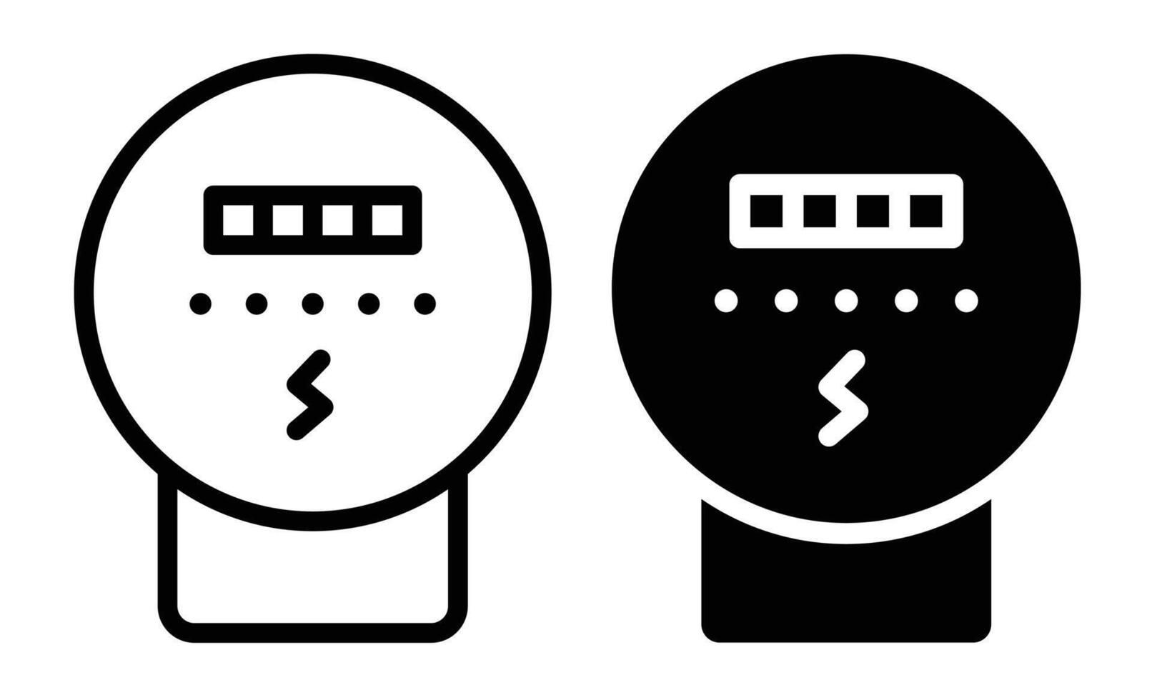 electric meter icon vector