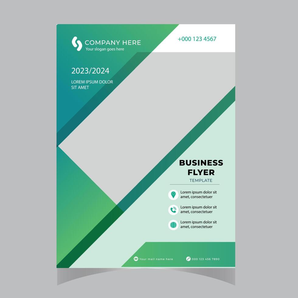 Flyer design. Corporate business report cover, brochure or flyer design. Leaflet presentation. vector