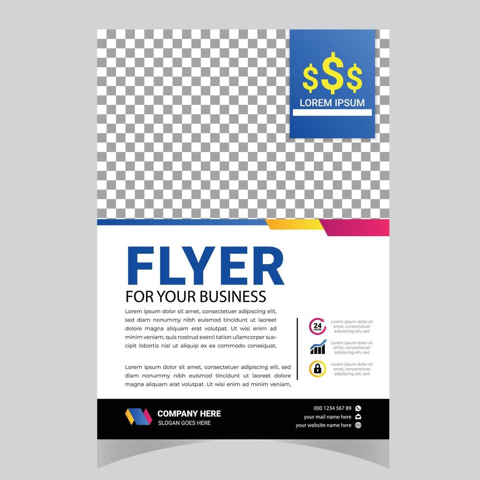 business annual report brochure poster company profile catalog magazine flyer booklet leaflet. vector