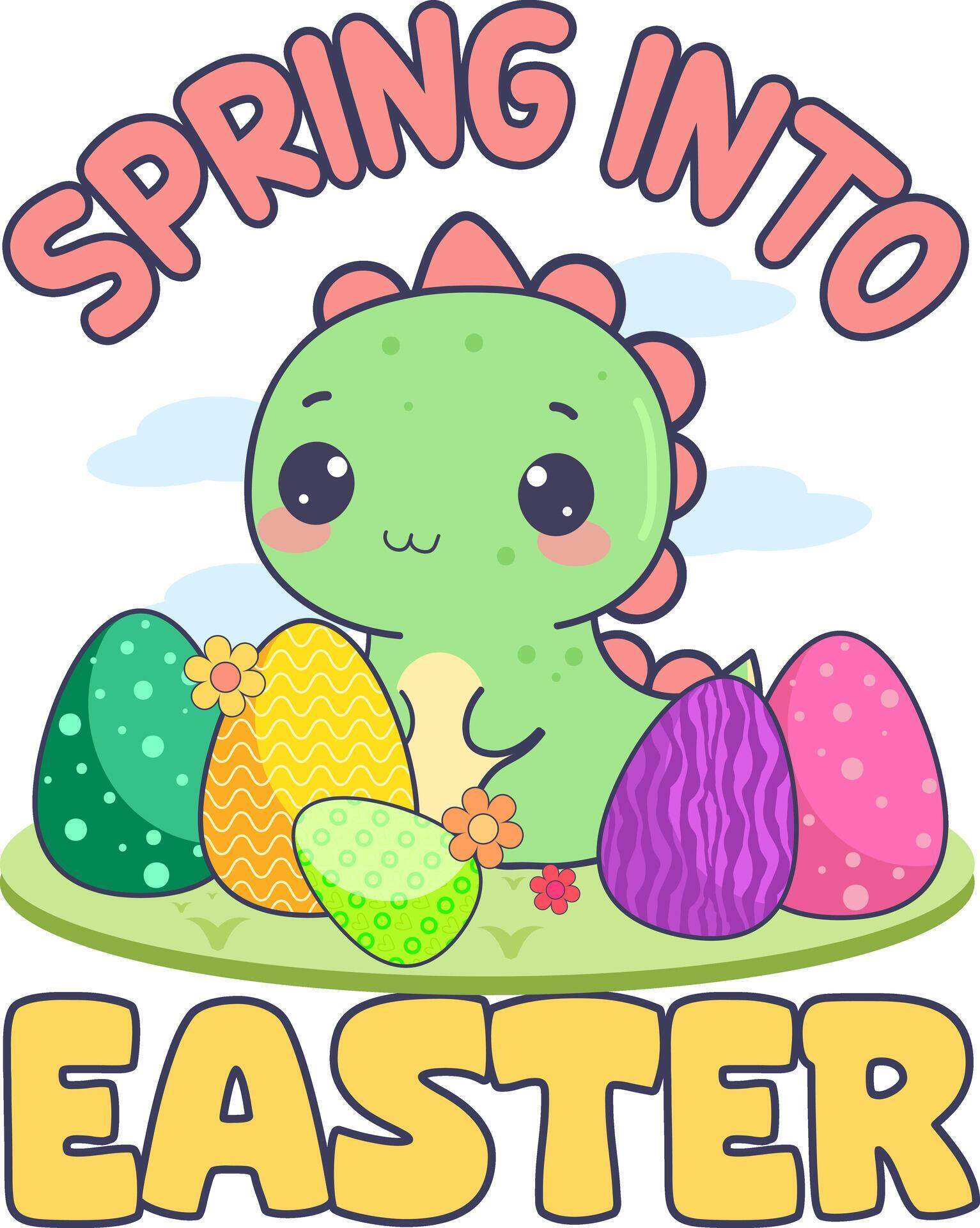 Spring into Easter 42123194 Vector Art at Vecteezy