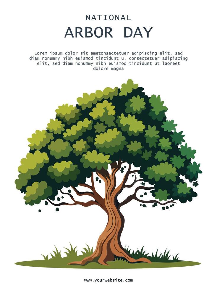 National Arbor Day background. vector