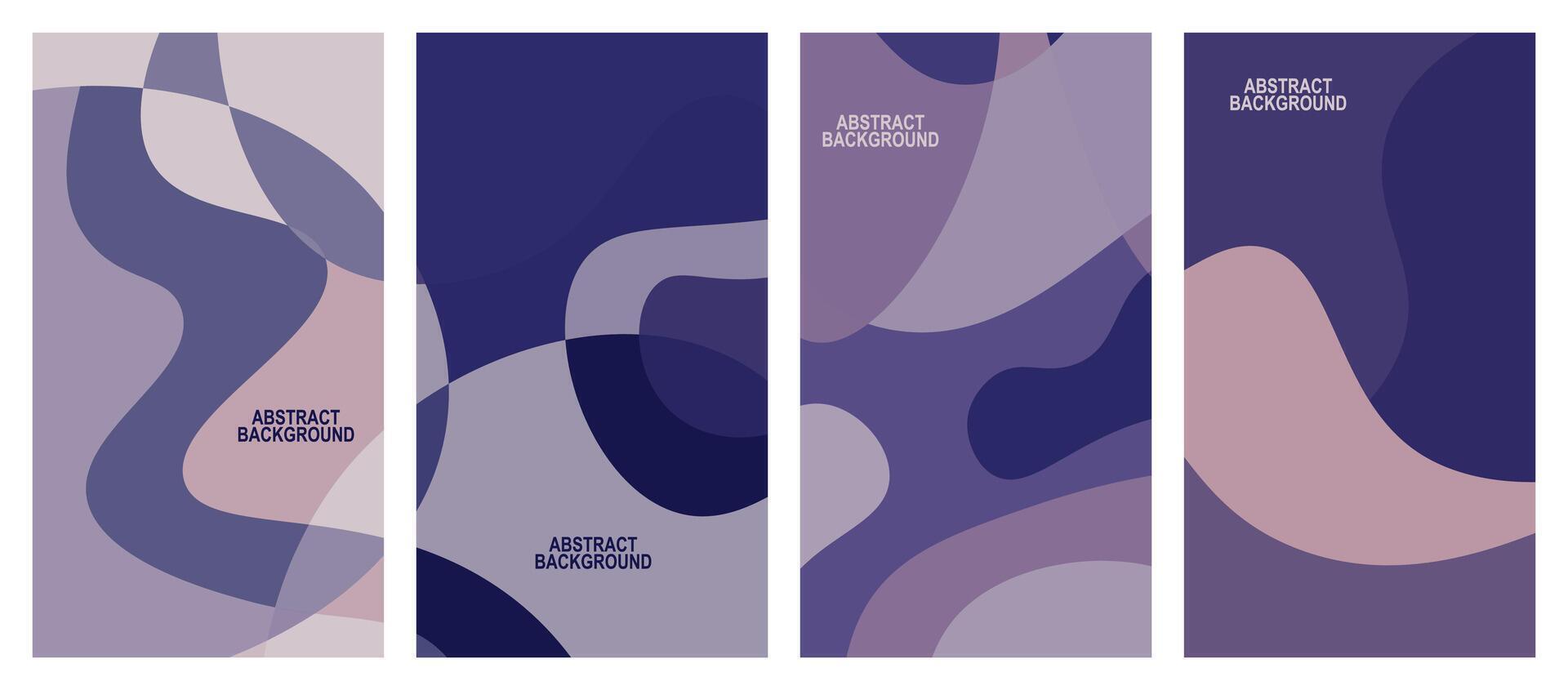 Abstract wavy set background. vector