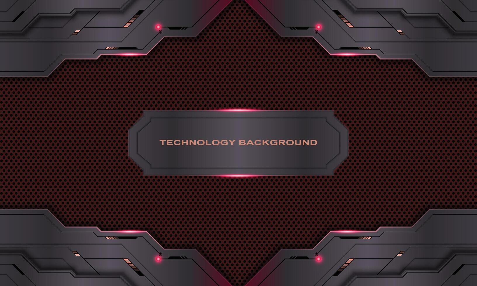 Technology metallic with light background. vector