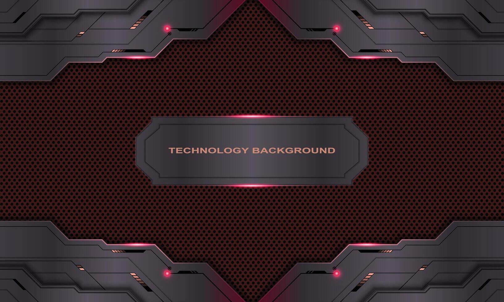 Technology metallic with light background. vector