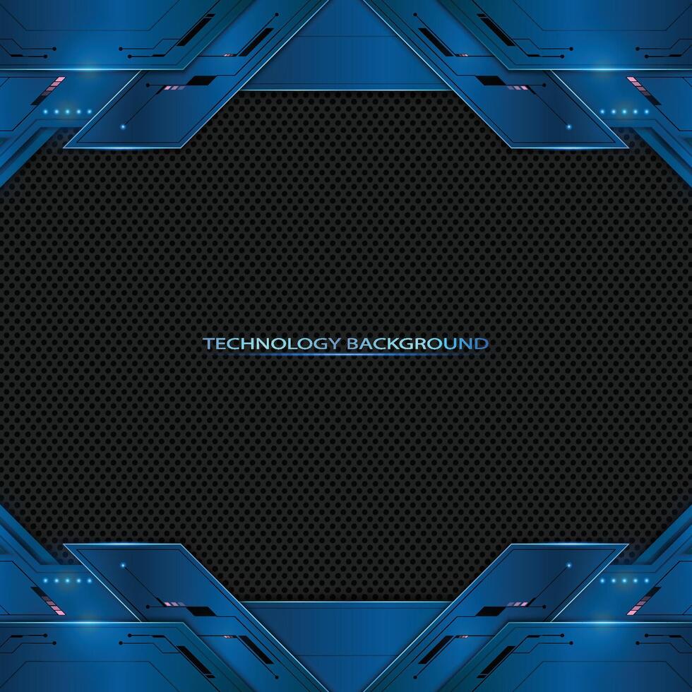 Technology metallic with light background. vector