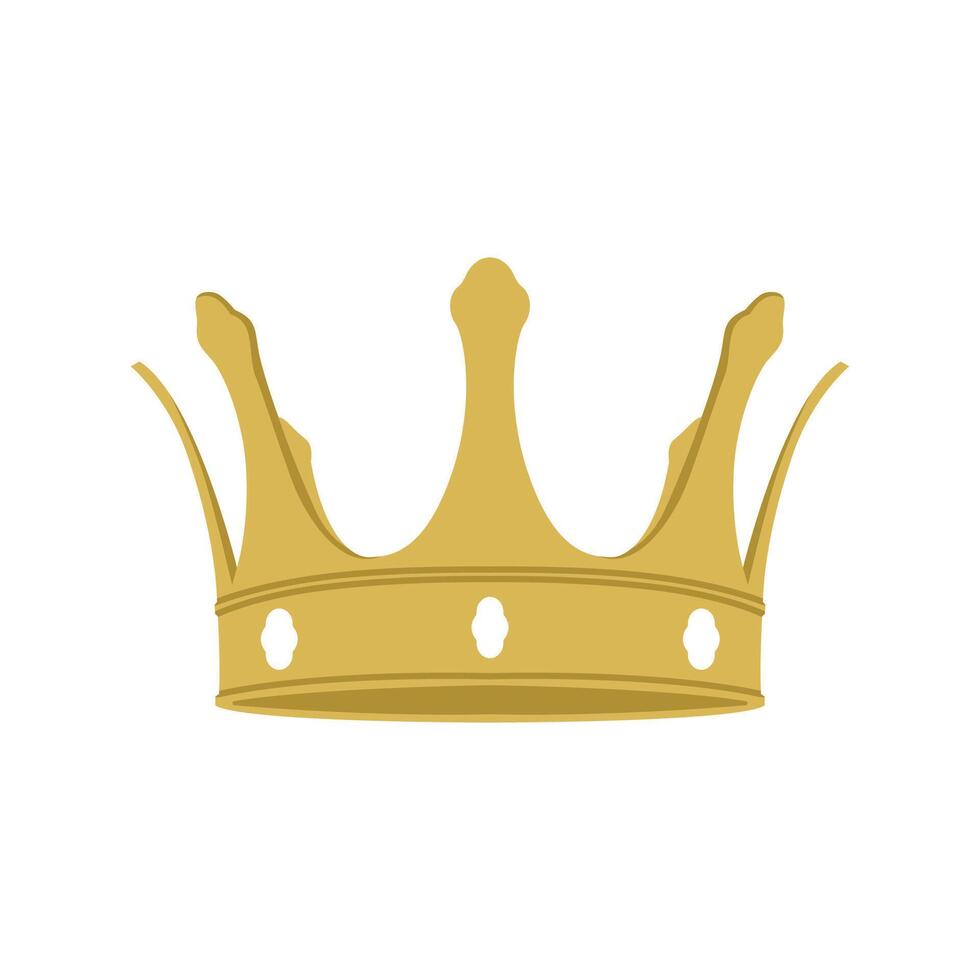 simple crown design template isolated white background vector