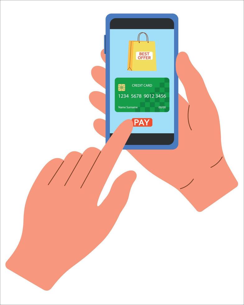 vector en línea pago de bienes por banco tarjeta en teléfono mejor oferta