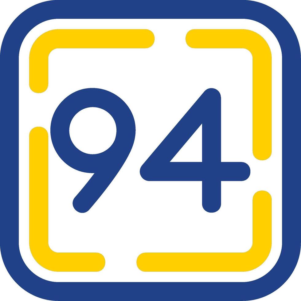 Number Vector Icon