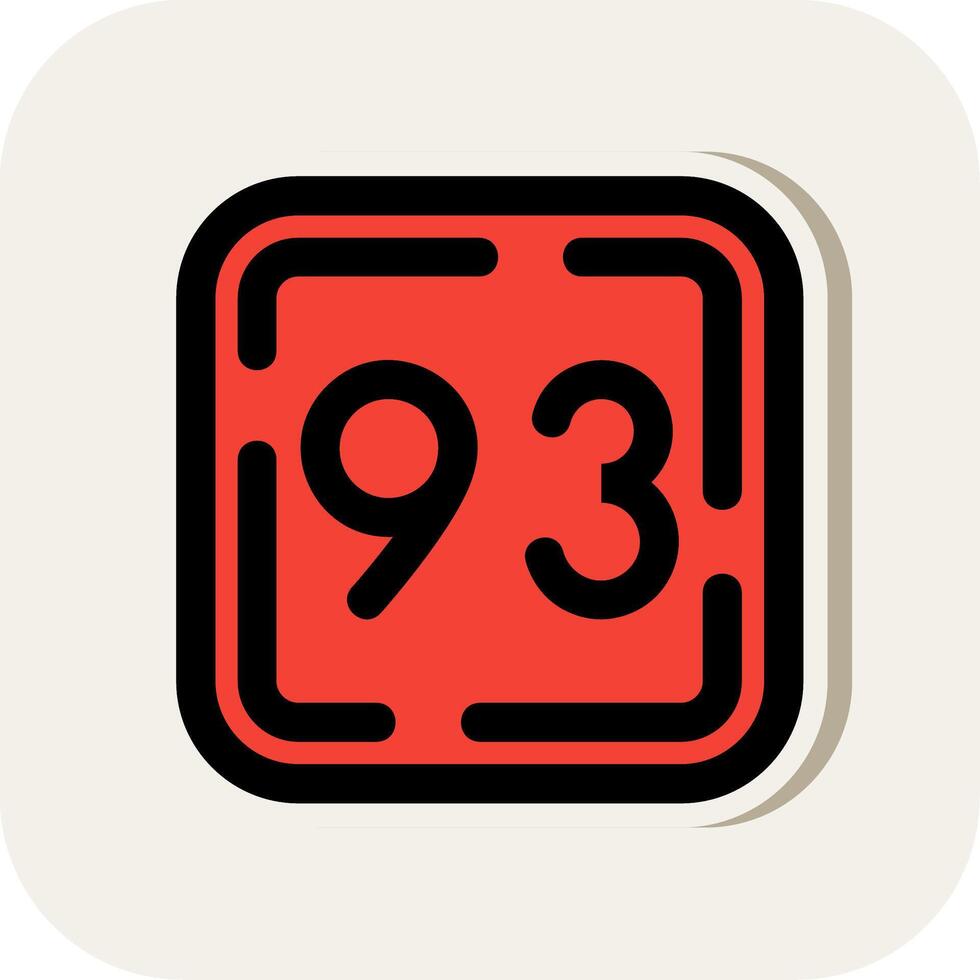 Number Vector Icon